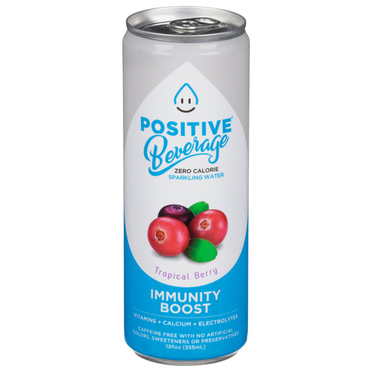 Positive Beverage Beverage Sparkling Electrlyte Berry 12 FO (Pack Of 12)