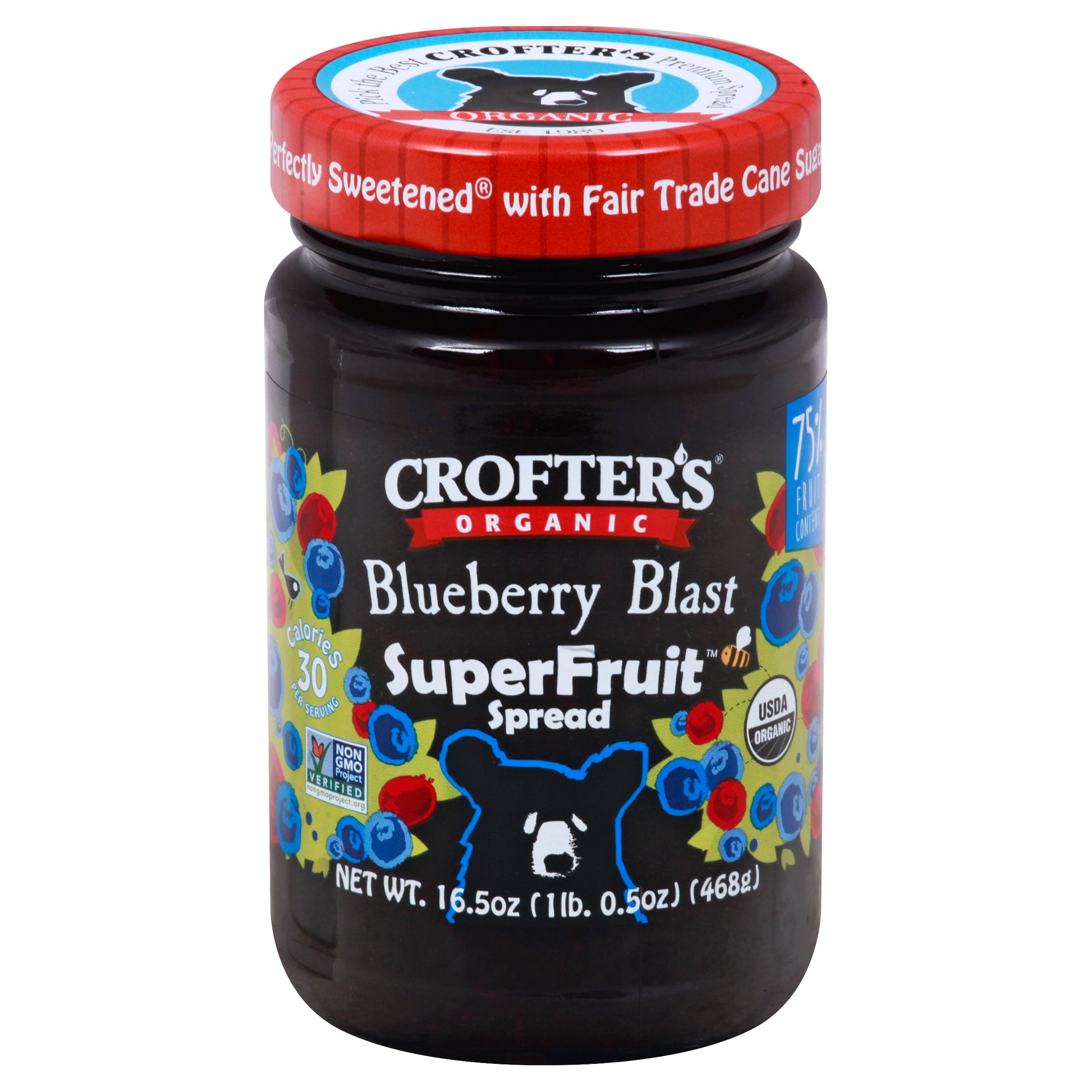 Crofters Spread Blueberry Blast Organic 16.5 oz (Pack Of 6)