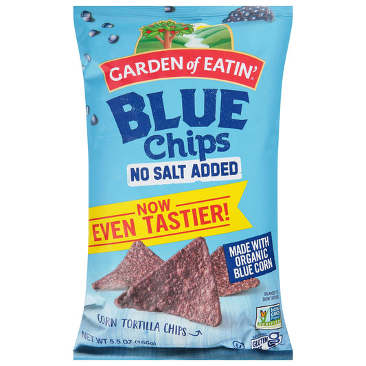 Garden Of Eatin Chip Tortilla No Salt 5.5 Oz Pack of 12
