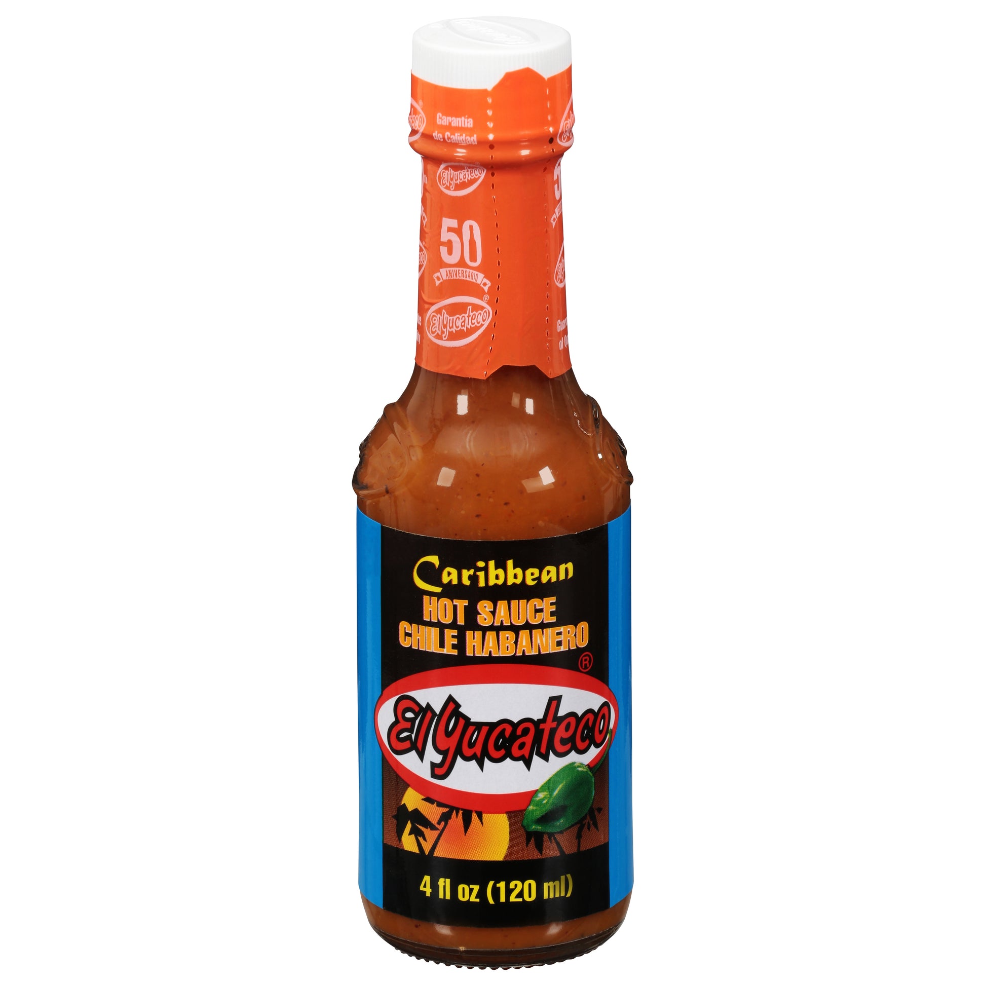El Yucateco Sauce Hot Habanero Caribbean S 4 oz (Pack Of 12)
