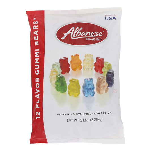 Albanese 12 Flavor Gummi Bears 5 lb (Pack of 4)