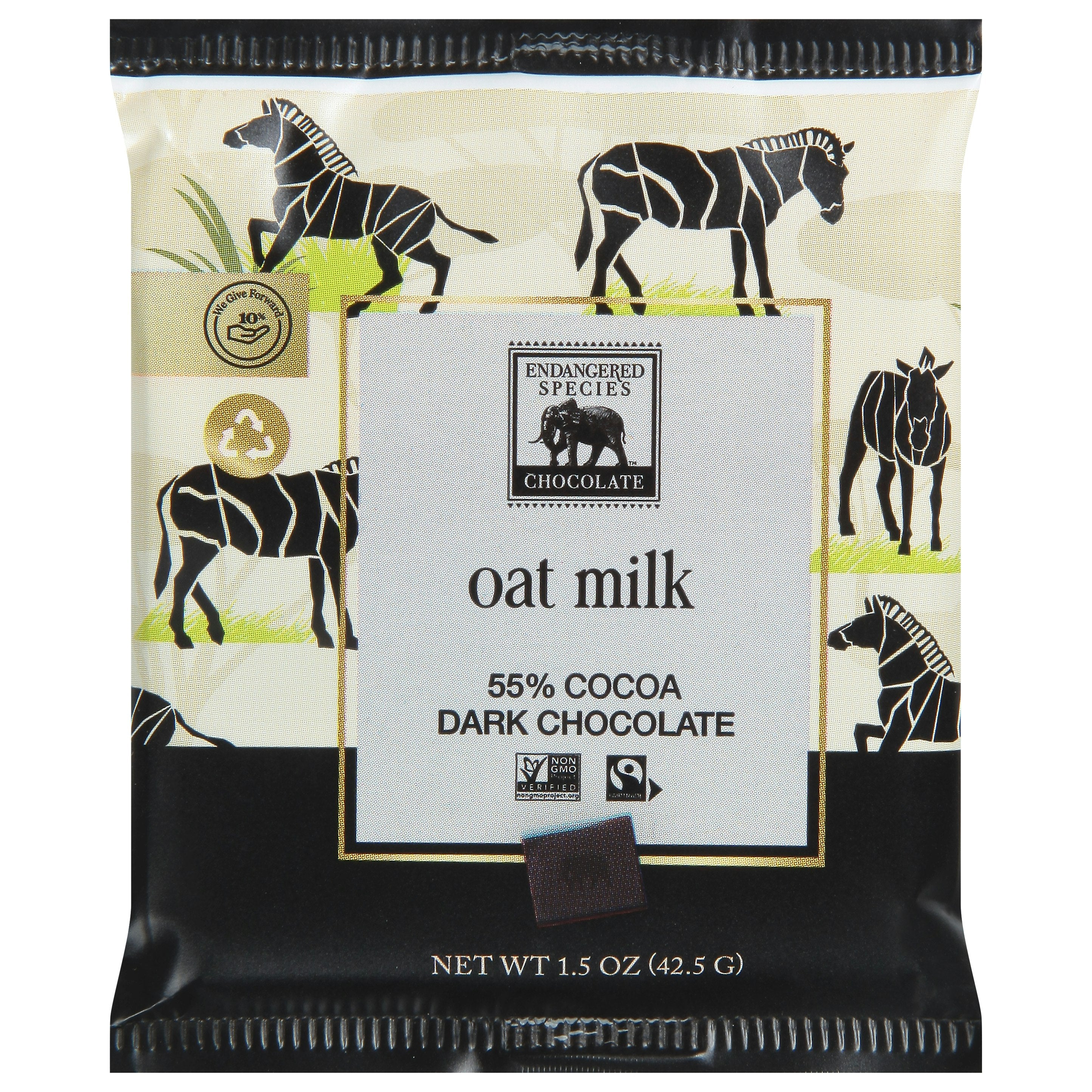 Endangered Species Chocolate Dark Chocolate Oat Milk