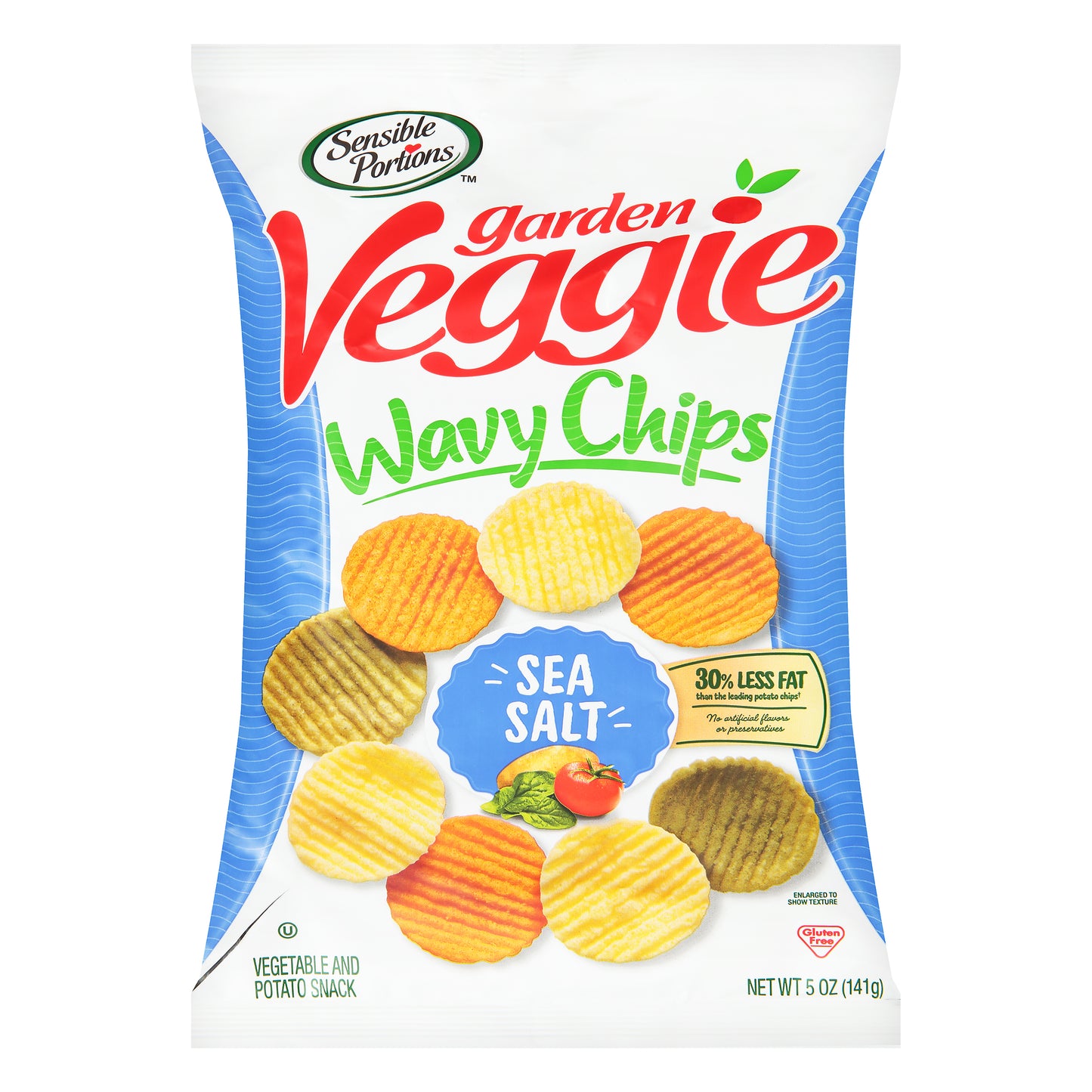 Sensible Portions Chip Veggie Sea Salt 5 oz (Pack Of 12)