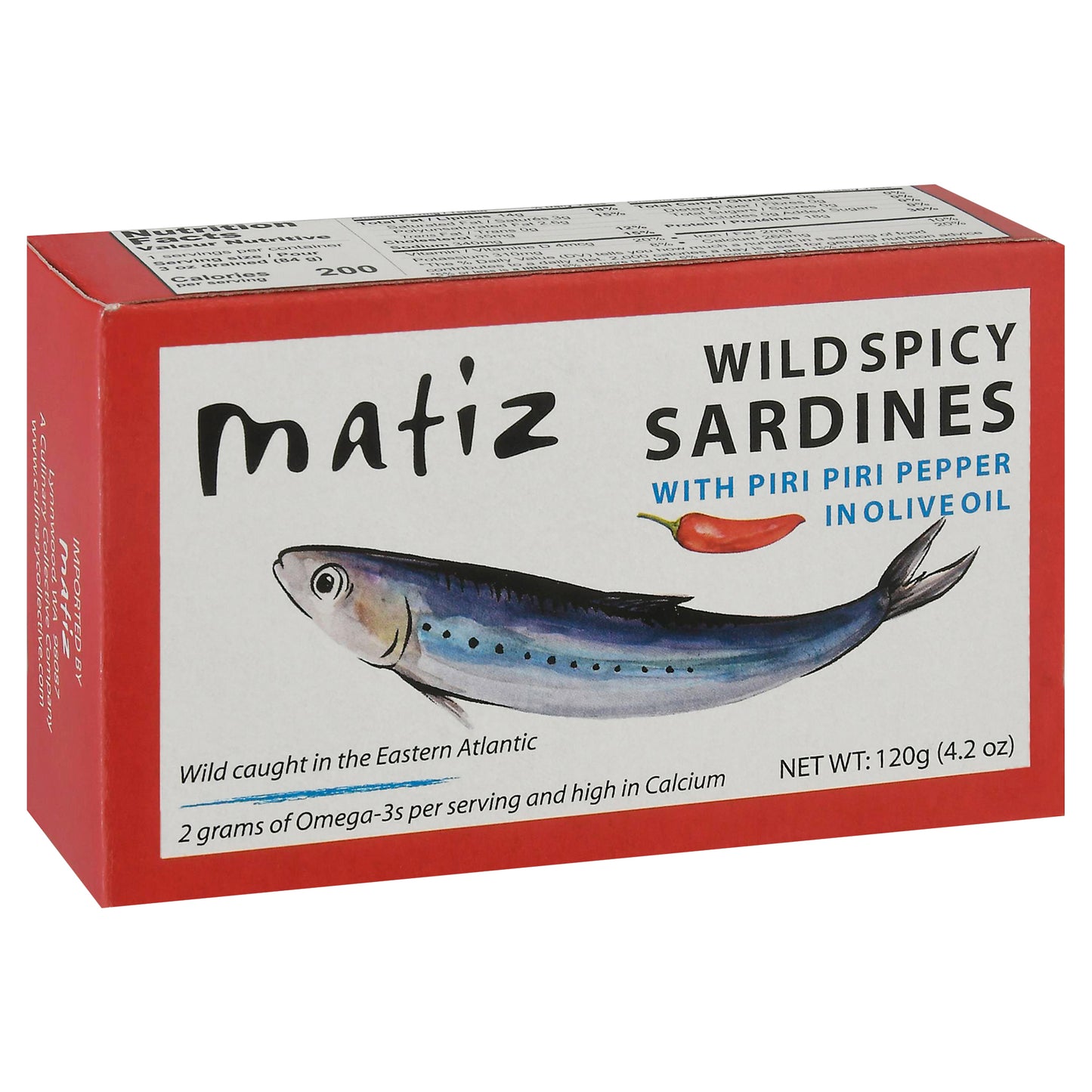 Matiz Sardines Wild Spicy 4.2 oz (Pack Of 12)