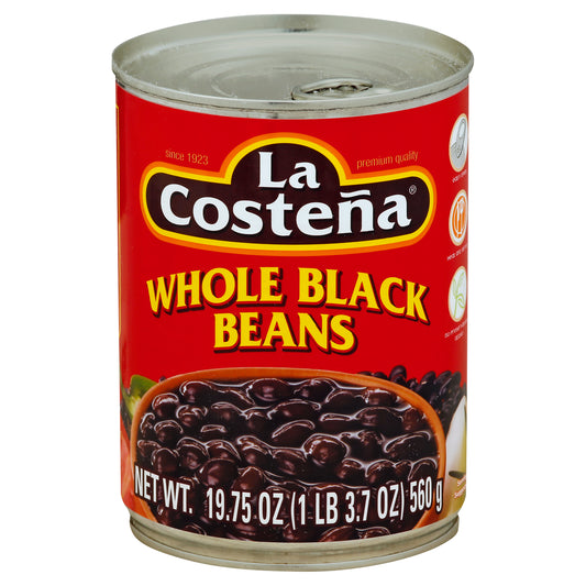 La Costena Bean Black Whole 19.75 Oz (Pack Of 12)