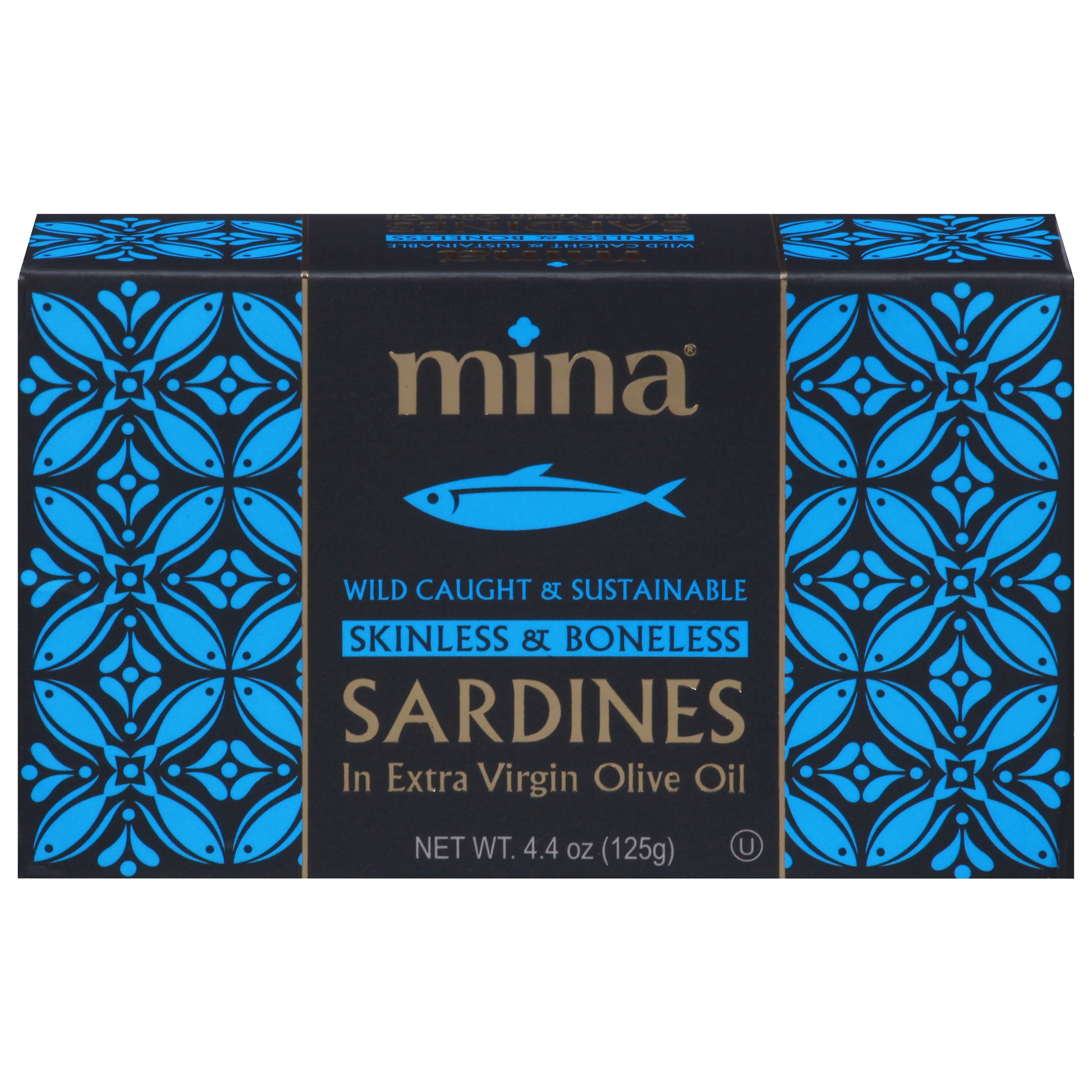Mina Sardines Skinless & Boneless 4.4 Oz (Pack Of 12)