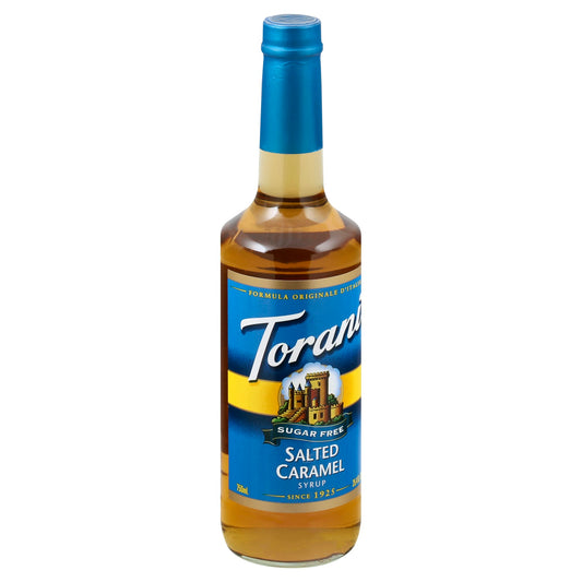 Torani Syrup Salted Caramel Sugar free 25.4 FO (Pack of 12)
