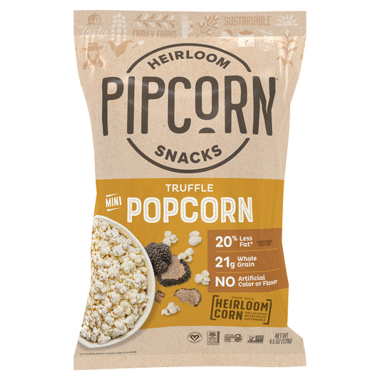Pipcorn Popcorn Mini Truffle 4.5 Oz (Pack Of 12)