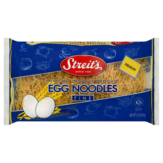 Streits Fine Egg Noodles 12 Oz Pack of 12