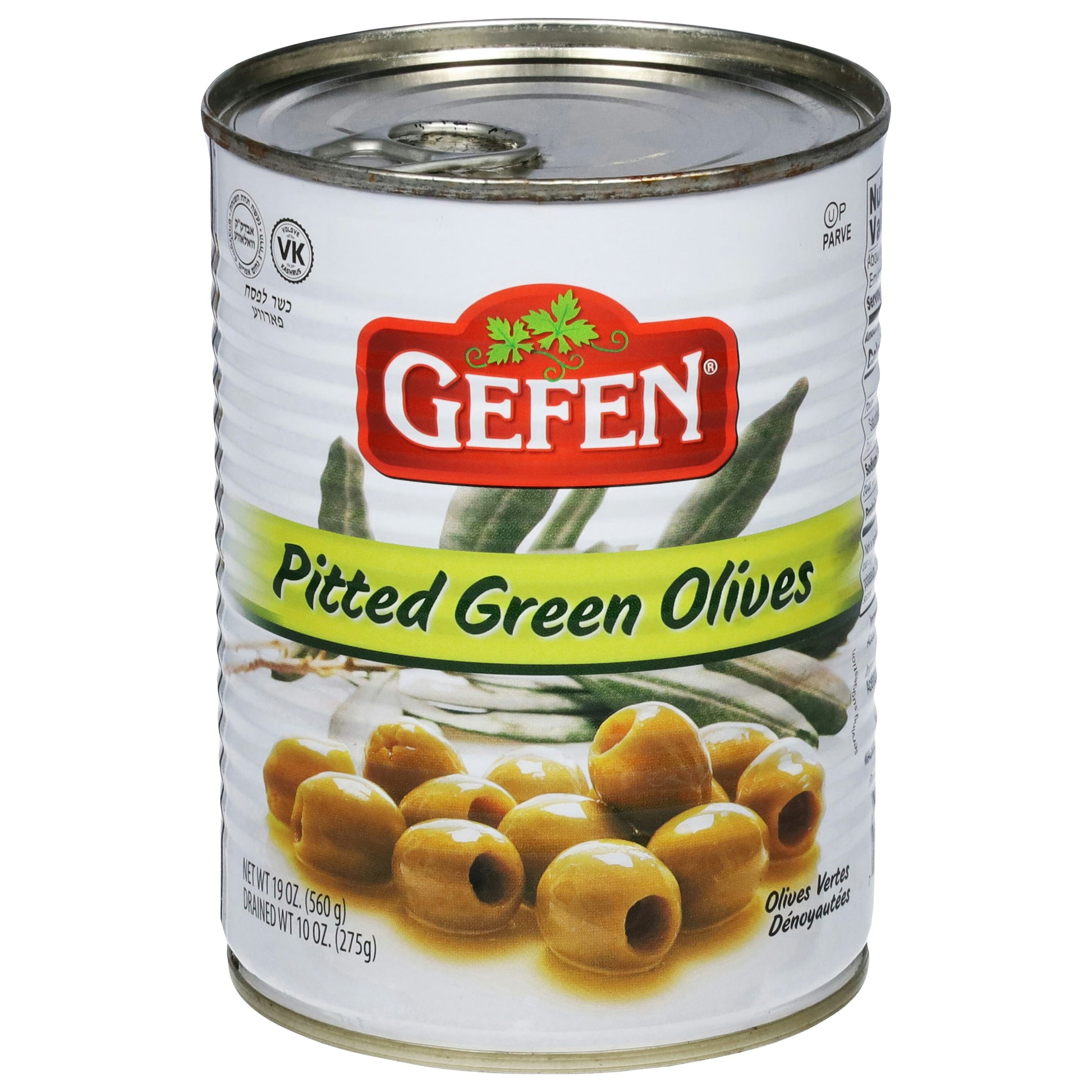 Gefen Olives Green Pitted 19 Oz 19 Oz (Pack of 12)