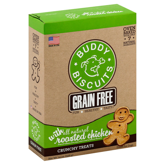 Buddy Biscuits Treat Baked Dog Roasted Chix 14 Oz Pack of 6