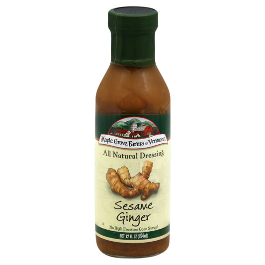 Maple Grove Dressing Sesame Ginger 12 oz (Pack of 6)