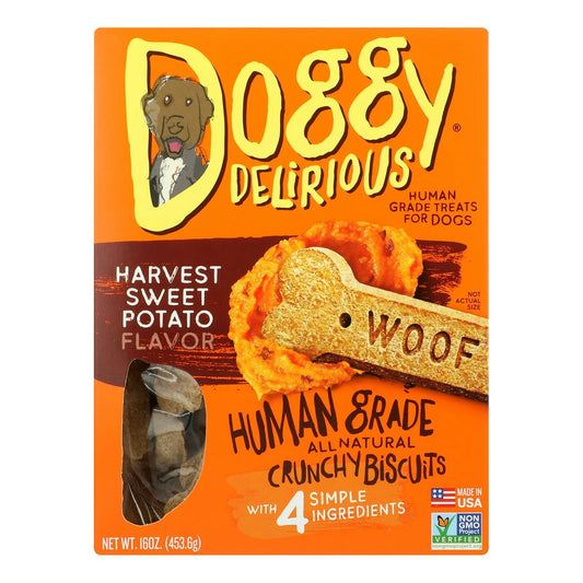 Doggy Delirious's Sweet Potato Bones Dog Treats 16 oz (Pack of 6)