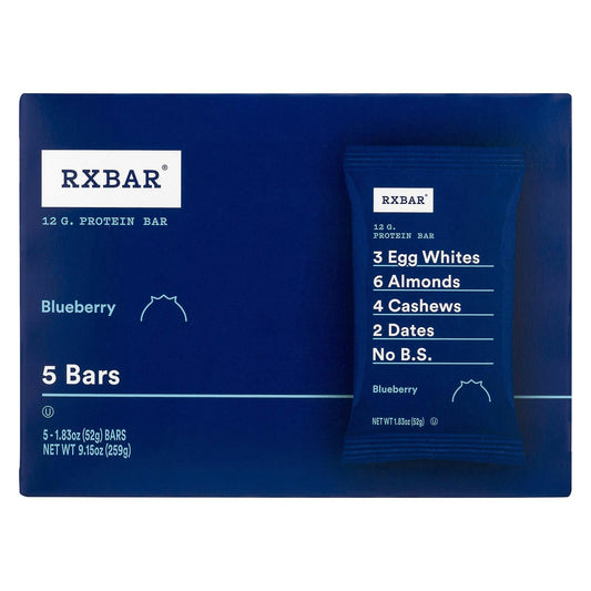 RXBAR - Protein Bar Blueberry 5/1.83 oz (Pack of 6)