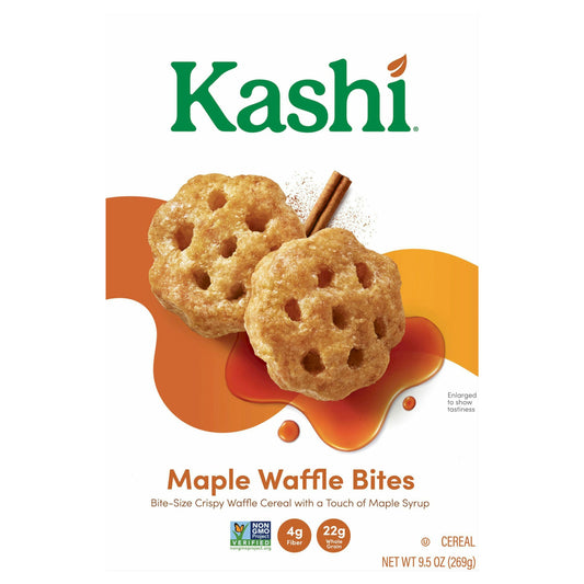Kashi Cereal Maple Waffle Crisp 9.5 Oz Pack of 8