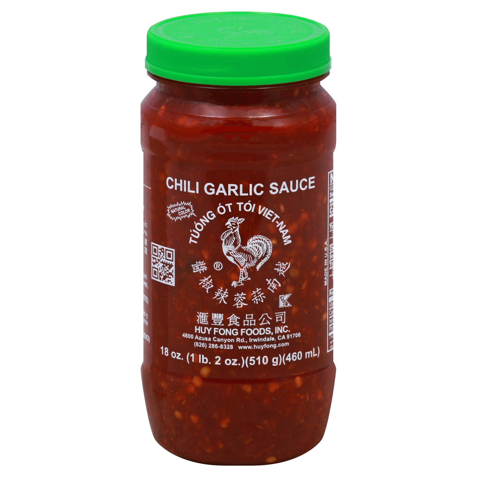 Huy Fong Sauce Chili Garlic 18 Oz (Pack of 12)