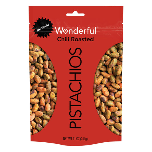 Wonderful Pistachios Pistachios Chili Roasted 11 Oz Pack of 12