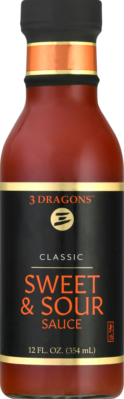 3 Dragons Sauce Sweet N Sour 12 oz (Pack of 6)