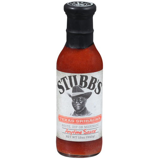 Stubbs Anytime Sauce Texas Sriracha Sauce - 12 Ounce (Pack of 6)