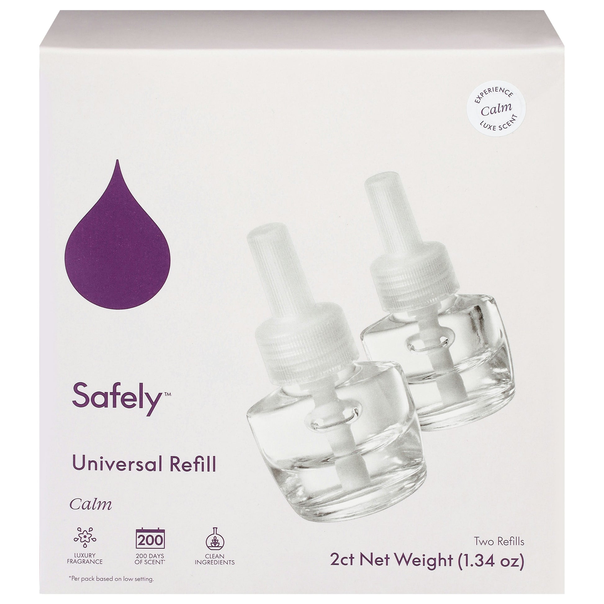 Safely Air Fresh Plugin Refill Calm 1.34 FO (Pack of 8)