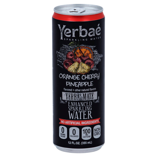 Yerbae Enhanced Sparkling Water Orange Cherry Pineapple 12 FO (Pack of 12)