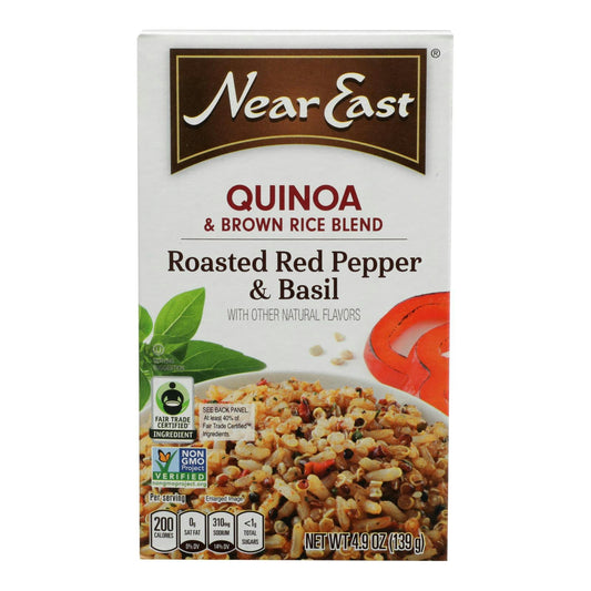 Near East Quinoa Blend - Roasted Red Pepper and Basi 4.9 oz (Pack of 12)