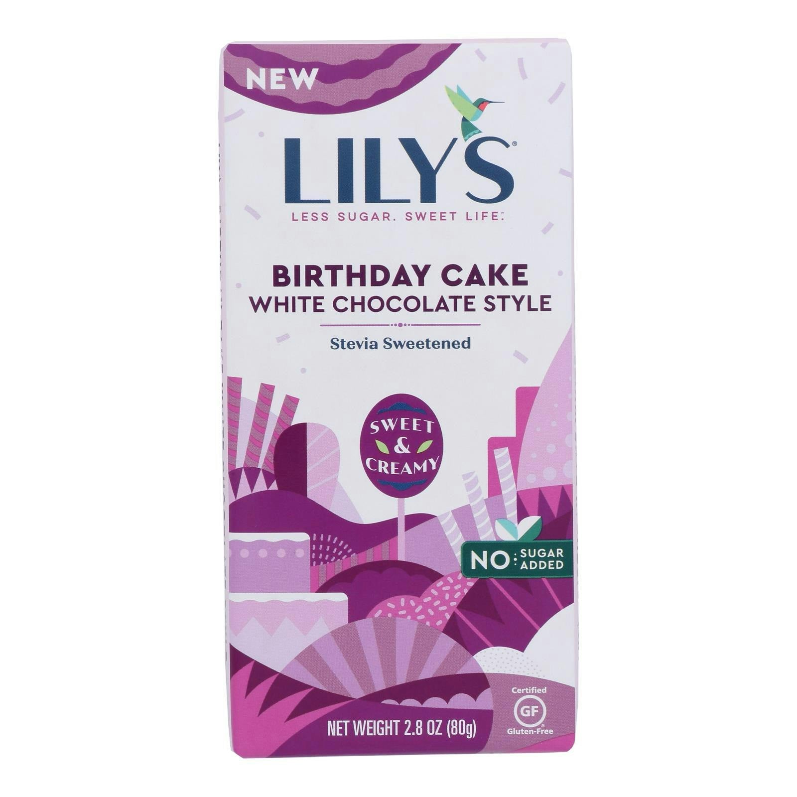 Lily's Birthday Cake White Chocolate Bar