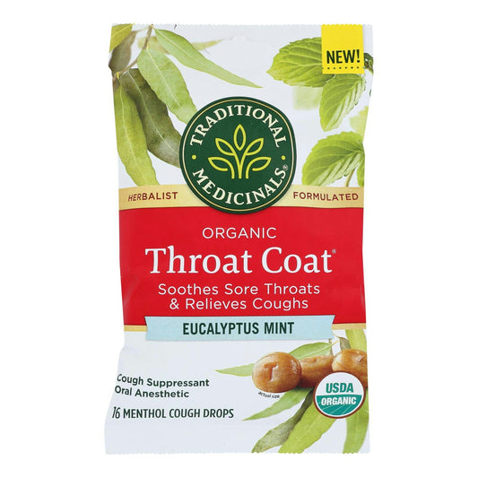 Traditional Medicinals - Lozenges Eucalyptus Mint - 16 Count (Pack of 12)