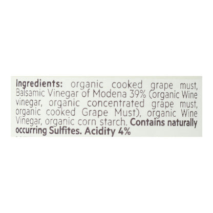 De Nigris Glaze Organic Balsamic - 8.5 Fl. oz (Pack of 6)