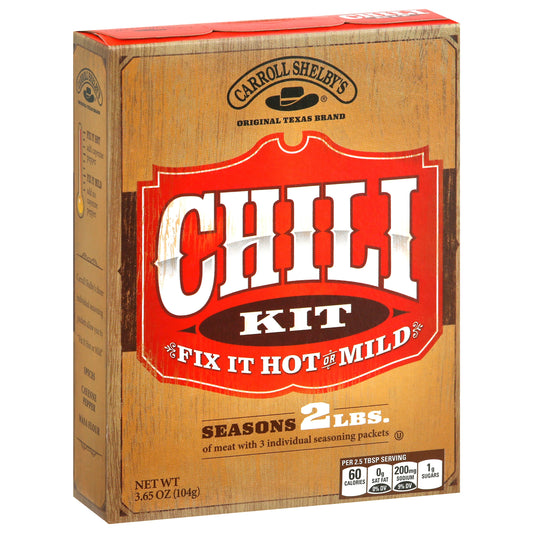 Carroll Shelby Chili Texas Kit 3.65 oz (Pack of 8)