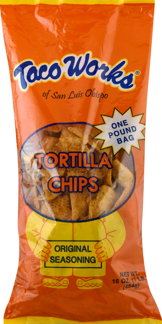 Taco Works Tortilla Chips Original Flavor 16 Oz Pack of 10