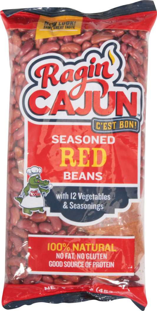 Ragin Cajun Mix Red Bean Seasoning & Veg 16 Oz Pack of 12