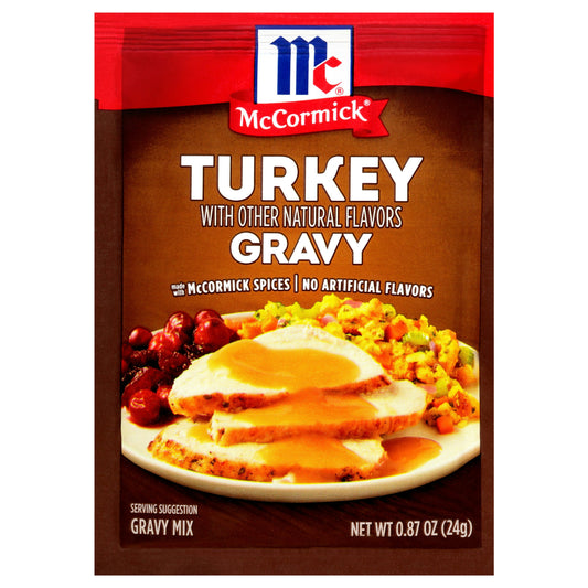 Mc Cormick Mix Turkey Gravy 0.87 Oz Pack of 24