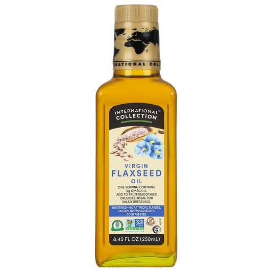 International Collection Oil Flax Seed 8.45 FO (Pack of 6)
