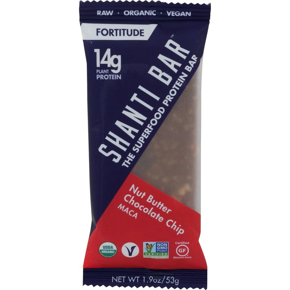 Shanti Bar Nut Butter Chocolate Chip Protein Bar - 1.9 Ounce (Pack of 12)