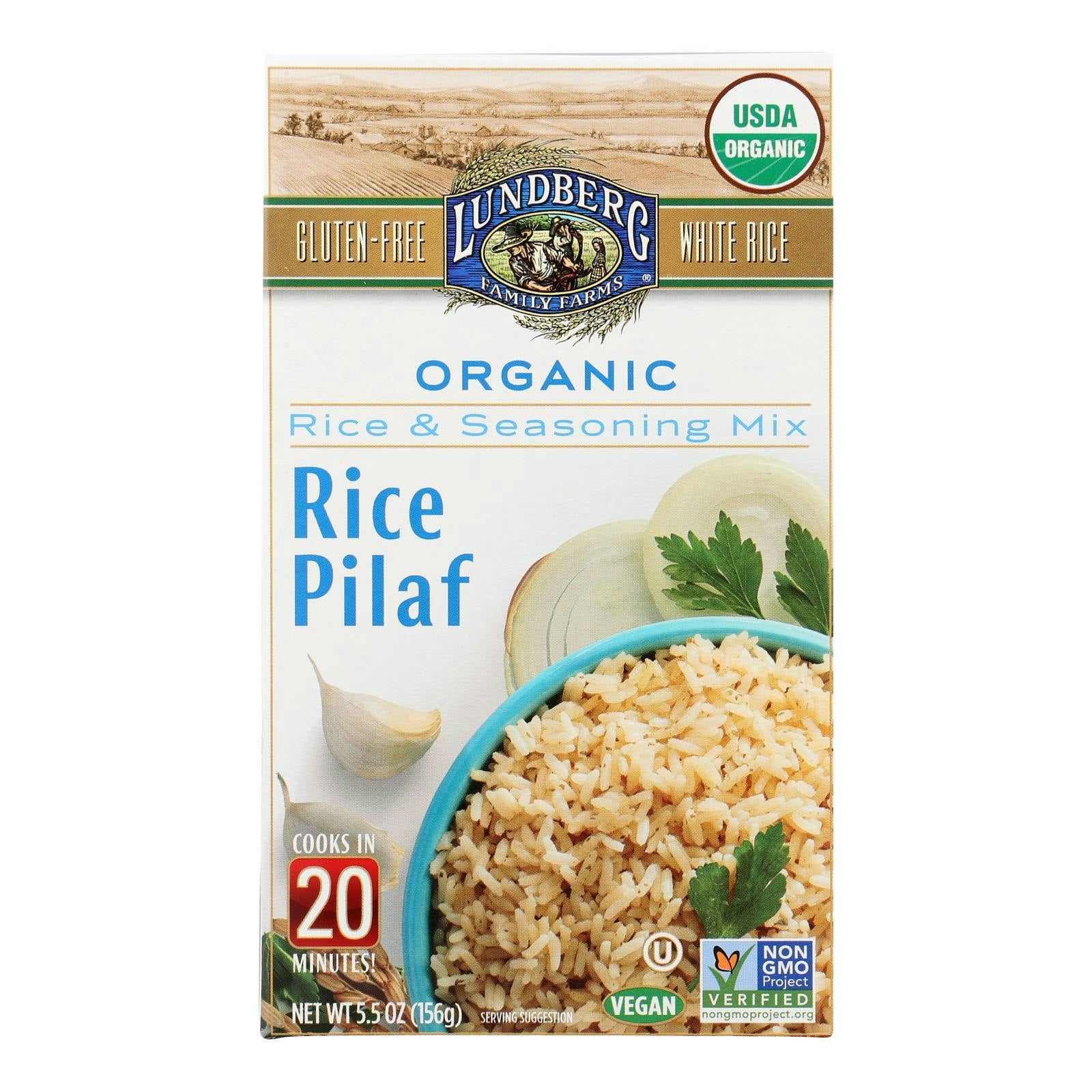 Lundberg Family Farms - Rice and Seasoning Mix - White Rice Pilaf