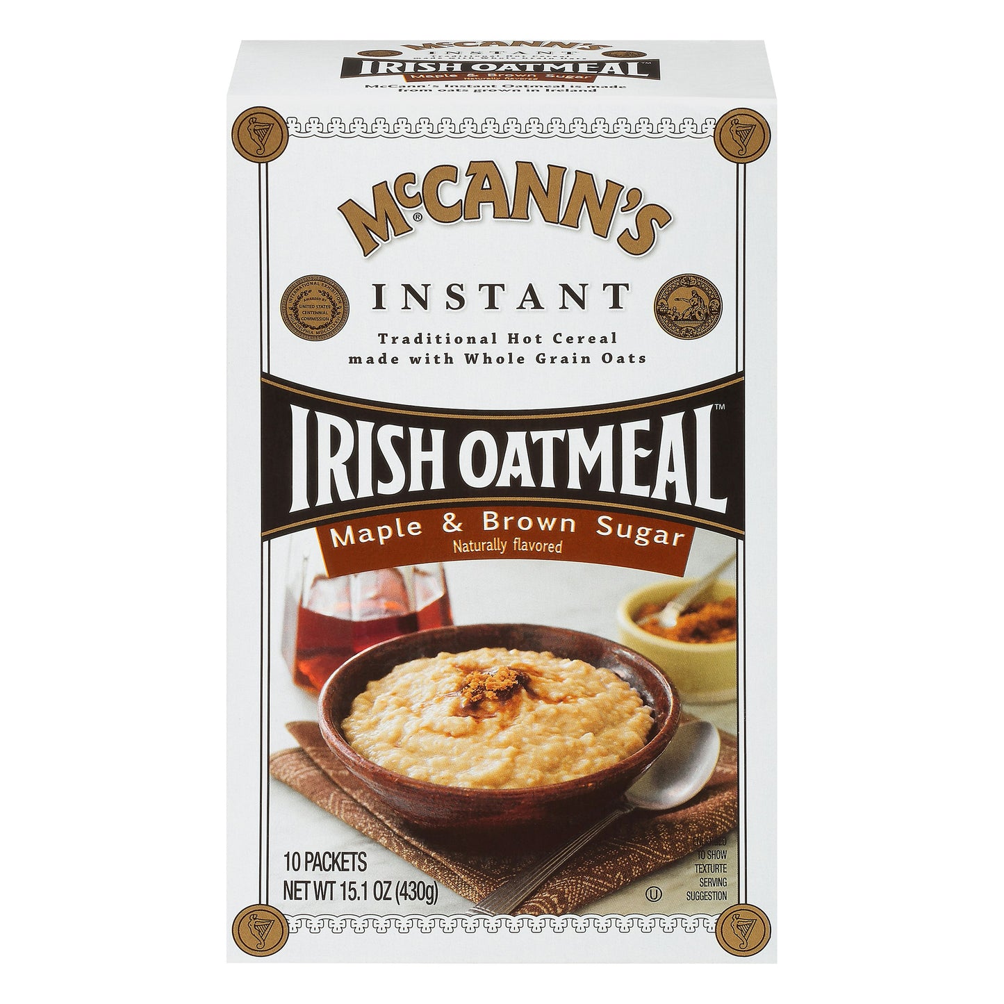Mccann Oatmeal Instant Maple Brown Sugar 15.1 oz (Pack of 12)