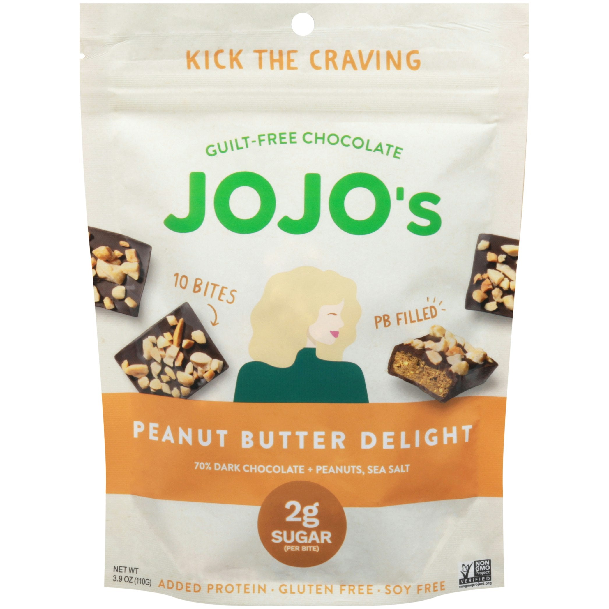 Jojo's Chocolate Bites Chocolate Peanut Butter