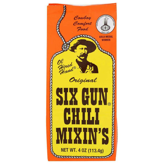 Six Gun Original Chili Mixins - 4 Ounce (Pack of 12)