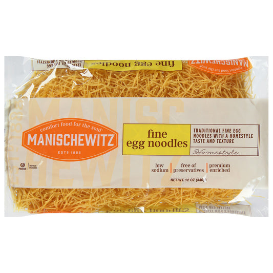 Manischewitz Noodle Egg Fine 12 Oz Pack of 12