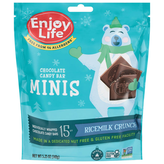 Enjoy Life Bar Chocolate Ricemilk Crunch Win 5.25 Oz Pack of 6