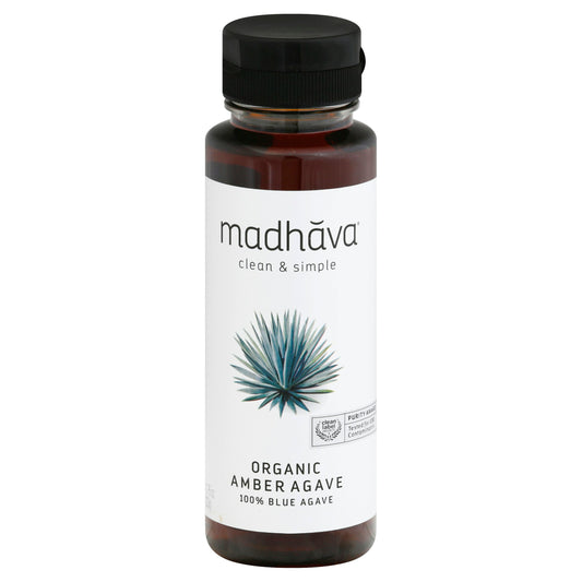 Madhava Agave Nectar Amber Organic 11.75 Oz Pack of 6