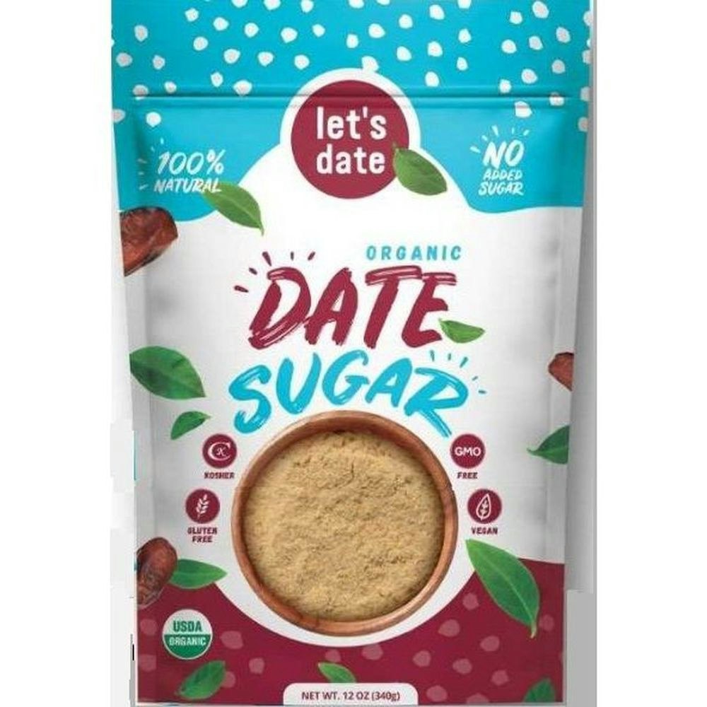 Lets Date Organic Date Sugar - 12 Ounce (Pack of 6)