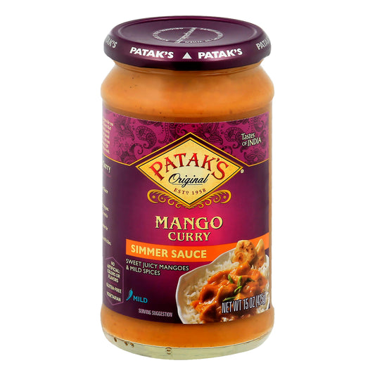 Pataks Sauce Mango Glass 15 Oz (Pack of 6)