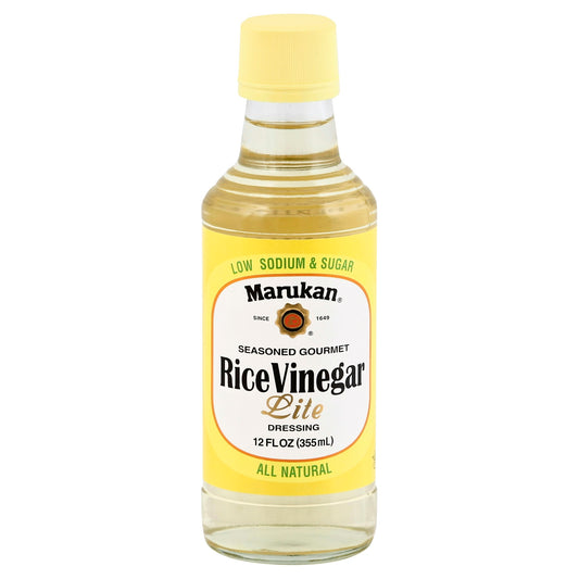 Marukan Rice Vinegar Lite Seasoned Gourmet 12 Fo Pack of 6