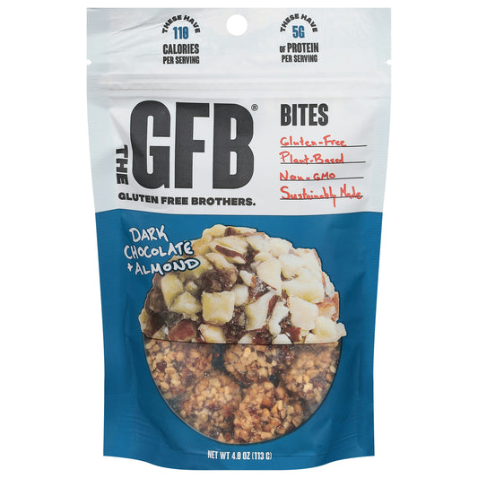 The GFB Bites Dark Chocolate Almond 4 oz (Pack of 6)