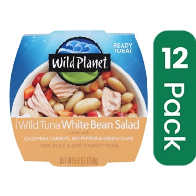 Wild Planet - Salad Wild Tuna White Bean 5.6 oz (Pack of 12)