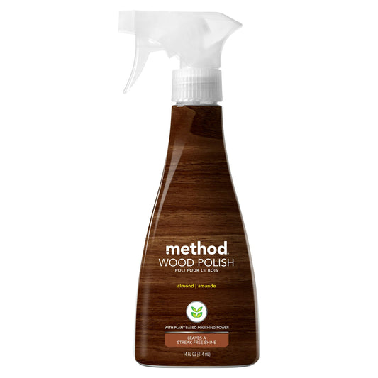 Method Home Care Cleaner Wood Polish N Shine 14 Oz Pack of 6