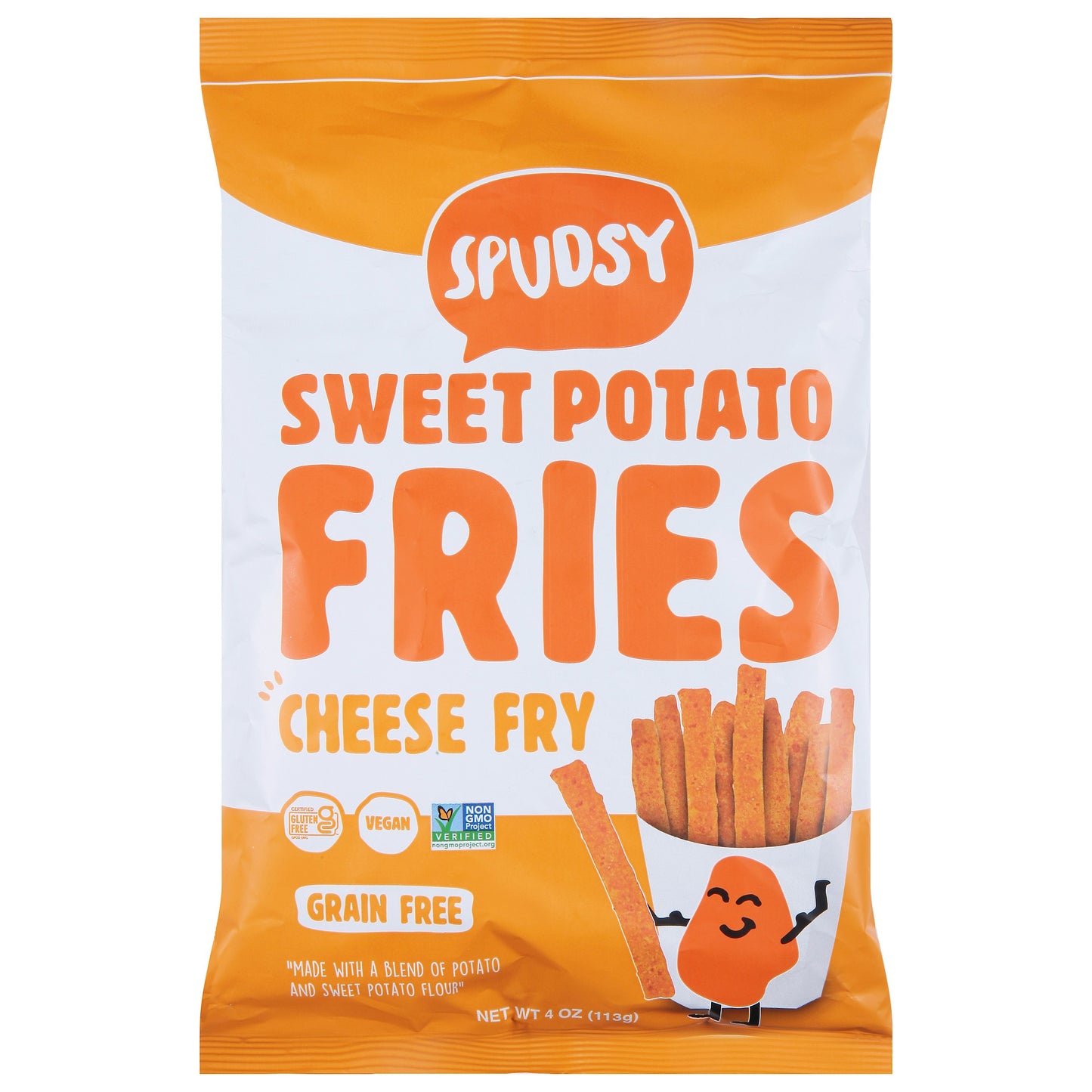 Spudsy Fries Sweet Potato Cheese 4 Oz (Pack of 12)