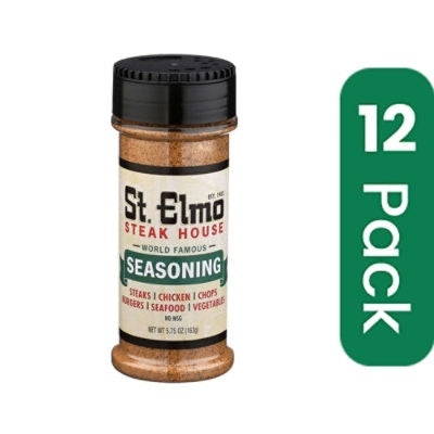 St Elmo Steak House Seasoning - 5.75 Ounce (Pack of 12)